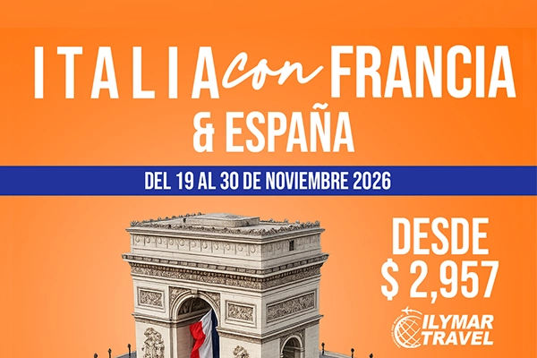 Italia con Francia y España - Noviembre 2026